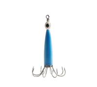 Fish Hook 3 Pcs Fluorescent Squid Fishing Hook Cuttlefish Glowing Deep Sea Fish Bait Head Hook For Saltwater Octopus Fishing Accessory Fish Hooks(Blu)