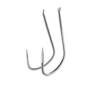 fish hooks, 50pcs Fish Hook Triangular Tooth Without Barb Crucian Carp for Freshwater/Seawater(8)