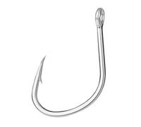 Fish hooks, Fish Hooks 20pcs Fishing Hook Barbed High-carbon Steel Single Circle Fishhook Jig Tackle Accessories for Outdoor(2)