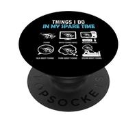 Fish Hunter Things I Do In My Spare Time Fisherman Fishing PopSockets Adhesive PopGrip