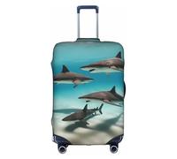 Fish in The deep sea Printed Travel Luggage Cover-Scratch-Resistant,Waterproof & Dustproof, a Must-Have Travel EssentialXL