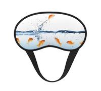 Fish in Water Polyester Sleep Mask,Light Blocking Sleep Eye Mask,Night Sleeping Mask, Eye Blinder