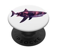 Fish It Megalodon Shark Ghost Hunt Phantom Fisch Game PopSockets Adhesive PopGrip