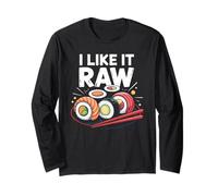 Fish Joke Japanese Sushi Rolls Long Sleeve T-Shirt