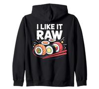 Fish Joke Japanese Sushi Rolls Zip Hoodie