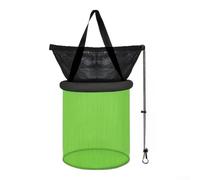 Fish Keepnet, Round Floating Fish Basket, Collapsible Nylon Mesh Landing Net for Carp Coarse Fishing Keep Net with Float(B-nylon)