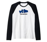 Fish Kentucky Flag Raglan Baseball Tee