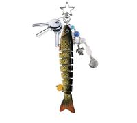 Fish Keychain - 6.89 Inch ABS Keychain | Fun Fish Design - Lovely Accessory for Backpacks Handbags Boys Girls Gift Idea Women Kid, Se référer au descriptif, Acrylonitrile Butadiene Styrene, Refer to