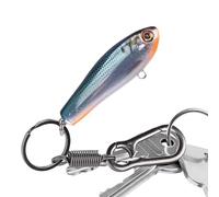 Fish Keychain - 8cm Fishing Key Chain Alloy Portable Key Holder | Creative Fish Shaped Design for Anglers, Outdoor Activities, Daily Use, Travel, Unique
