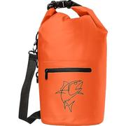 Fish Kill Bags 10L Orange Dry Bag - Small Water Proof Bag for Kayaking, Boating, Paddleboarding, Camping - Lightweight Dry Sack for Travel, Beach, Jet Ski, Boat Gear - Roll-Top Water Resistant Bag