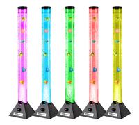 Fish Lamp Colour Changing Bubble Light Gr8 Home Black One Size