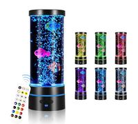 Fish Lamps Sensory for Kids Bedrooms,Bubble Fish Lamp with Remote Control LED Jellyfish Lamp with 17 Color Changing Realistic Lava Lamp Mood Light Gifs for All Ages for Home Office Decoration Relaxion