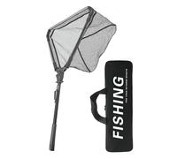 Fish Landing Net Aluminum alloy retractable triangular folding, Fishing Nets Decoration | Telescoping Pole Handle Gear For Boats Kayaks Canoes Streams Rivers Ponds Oceans