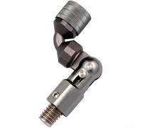 Fish Landing Net Connector, Landing Net Head Adapter Folding Joint 12mm/1/2inch Thread Fishing Accessories for Most Fishing Landing Net Handles(Grey)