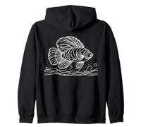 Fish Line Art Aquarist Zip Hoodie