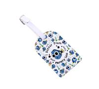 Fish Luggage Tags for Suitcases I Suffer from Short Term Memory Loss Travel Bag Labels Blue Fish Lover Suitcase Tags (Memory Loss Tag)