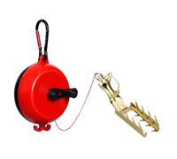 Fish Lure Retriever, Bait Saver Tool with 9.84ft PE Rope, ABS+ (Shell) | Stainless Steel Bait Rescue Device Fishing Tackle 60 kg Rescue Device for Retrieving Stuck Lures Hooks and Baits in Freshwate