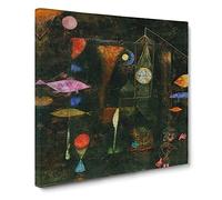 Fish Magic by Paul klee Canvas Print | Gallery Wrapped 30mm Frame Wall Art | 14x14 inches | Ready to Hang | Classic Animals Picture | Living Room Bedroom Lounge Office