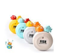 Fish Mechanical Kitchen Timer for Cooking, Blue Abs, Student Use