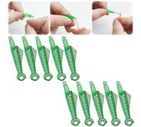 Fish Mouth Sewing Machine Needle Threader, Fish Type Needle Threader, Automatic Sewing Needle Threader Simple Needle Threader, Upgrade Quick Sewing Machine Loop Easy Needle Threaders Tool (10 Pcs)