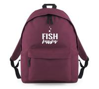 Fish Mum Ocean Sea Bubbles Backpack Rucksack 18L Bag - 42 x 31 x 21cm
