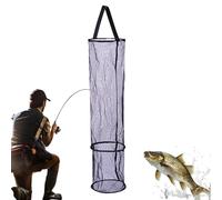 Fish Net | Foldable Bucket | Floating Fishing Net Basket,for Hiking Camping Stream Travel Outdoor Wildlife River Nature Shore