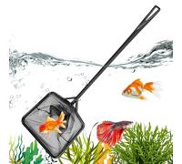 Fish Nets, Fish Catcher, Aquarium Mesh with Comfortable Handle Black, Pool Cleaning Equipment, Lightweight Fishing Landing Net, Multifunctional for Backyard, Pond, Fountains