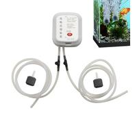 Fish Oxygen Air Pump, Rechargeable Oxygen Air Pump,Rechargeable Oxygen Air Pump for Aquariums - Long Battery Life Air Pump with Two Operating Modes