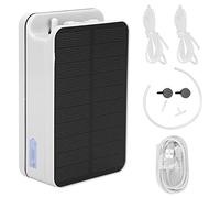 Fish Oxygen Pump,Solar Pond Pump Portable 2200mAh Large Capacity Battery Overcharge Protection Air Pump