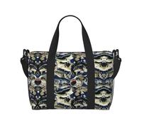 Fish Pattern Print Italy Flag Print Versatile Handbag for Travel,Hand-Held Crossbody Travel Bag for Your Every Need