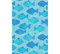 Fish Pattern Sketchbook: Blank Drawing & Doodle Notebook with Cute Fish Cover, Ocean Aesthetic Art Journal for Kids, Teens & Adults (200 Pages)