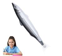 Fish Pen - 5.55 X 0.94in Creative Fishs Shaped Pens | Black Ink Penn Realistic Fishs Decoration, Functional Beauty Creative Surprise Sea Animal Pen Fish Decor Versatile for Party Supplies