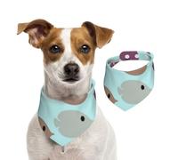 Fish,Pet Bib Scarf Cats Dog Bandana Dogs Towel Bib Adjustable Pet Scarf,M