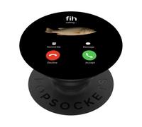 Fish Phone Prank Caller Humor Meme PopSockets Adhesive PopGrip