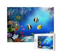 Fish Plants Tropical Marine Nature Life Seaweed,500 Pieces Wooden Jigsaw Family Game Jigsaw Puzzles for Adults Teens Home Decor