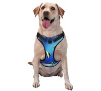 Fish Plants Tropical Marine Nature Life Seaweed,Pet Harness,Adjustable Reflective Dog Harness,Pet Leash Vest,XL