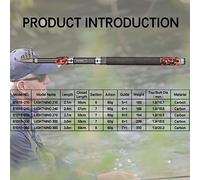 Fish Pole Telescopic Carp Fishing Rod Carbon Travel Easy to Carry Action 60g Surf Rotating Rod 2.1 2.4 2.7 3.0 3.6M Fishing Gear(2.1m)