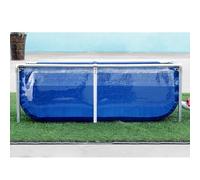 Fish Pond Pool with Frame, Large PVC Canvas Outdoor Aquarium Water Tank, Garden Fish Pool with Transparent Viewing Panel
