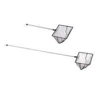 FISH PROS Fine Mesh Fish Tank Net with Long Handle - Aquarium Fish Net with Extendable 24-inch Long Handle 6 Inch