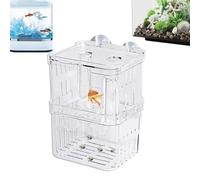 Fish Reproduction Box - Acrylic Tub Incubator Insulation Breeding Box | Guppy Tropical Fish Laid Device, Betta Organizer Bubbles, Aquarium Laying, Betta Guppy