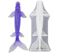 Fish Resin Mold - Fish Shaped Silicone Mold, High Finish Baking Tool | Portable Crafting Accessory for Chocolate Resin Sugar Handmade Decoration Kitchen Art Supplies Creative Hobby Project Craft Tool