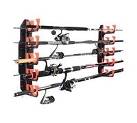 Fish Rod Holder - Premium Fishing Rod Holders for Garage System, Quick Release Pole Organizer, Horizontal Space-Saving | Ideal for Professionals
