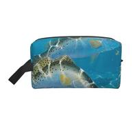 Fish Salmon 1Makeup Trave Bag for Women,Cosmetic Large Capacity Organizer