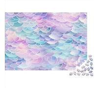 Fish Scale 1000 Piece Puzzle Games Premium & Durable for Adults Fun Puzzles for Creativity And Mindfulness Challenging Jigsaw Puzzles for Adults And Family for Stress Relief 1000pcs (75x50cm)