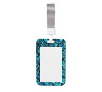 Fish Scale. Print Badge Holder with Breakaway Lanyard,Work Name Tag Breakaway Lanyard Id Card Protector Case