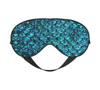Fish Scale. Print Soft Eye Mask for Women Men Comfortable with Adjustable Strap for Travel Yoga Nap Shift Work