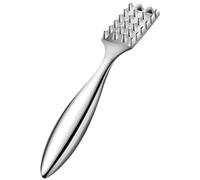 Fish Scaler 7.5'' 304 Stainless Steel Fish Scale Remover with Non-Slip Handle and 24 Serrated Nails Portable Fish Descaler Tool Quick Fish Scaling Fish Scraper