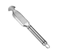 Fish Scales Dissolve, Fish Scattered Scratches - Fish Scraper in Stainless Steel with Ginger Friction | Fish Cleaning Tool for Cooking, Fruit Markets