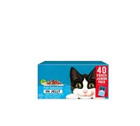 Fish Selection In Jelly Wet Cat Food Pouches 40 X 85g - We Use Ingredients For The Best Tasting Flavours In All Our Recipes - Individual Pouches Make Mealtimes Easier And More Convenient.