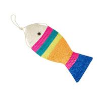 Fish Shape Cat Scratch Board Sisal Rope for Cats | Hanging Use on Door Knobs or Walls, Cute Fashion Style, Helps Protect Wooden Furniture
